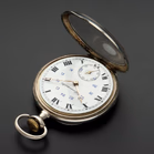 Antique Swiss Silver Keyless Chronometer