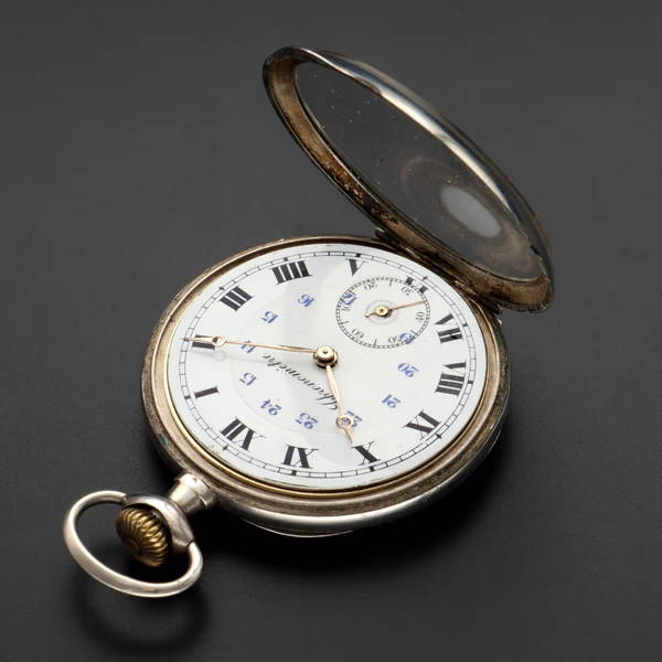 Antique Swiss Silver Keyless Chronometer