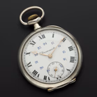 Antique Swiss Silver Keyless Chronometer