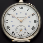 Antique Swiss Silver Keyless Chronometer