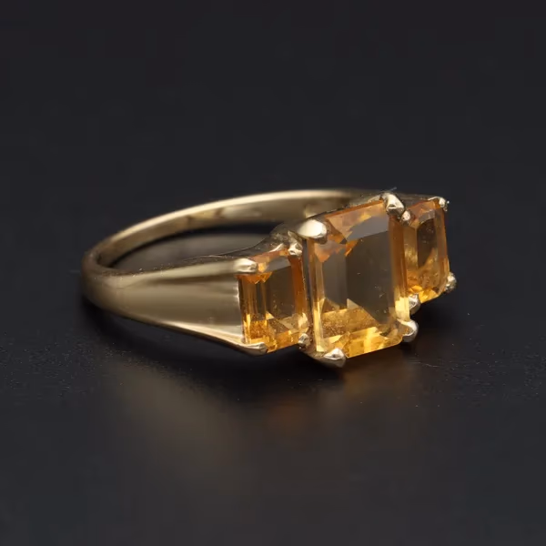 9ct Gold Citrine Ring