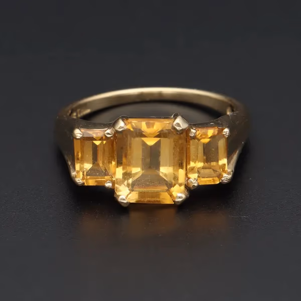 9ct Gold Citrine Ring