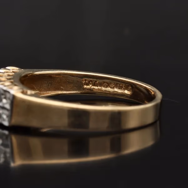 Gold Diamond Ring. Sheffield 1989