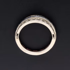 18ct White Gold Art Deco Day & Night Ring