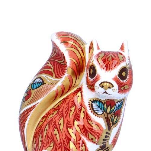 Boxed Royal Crown Derby Woodland Squirrel Paperweight image-5