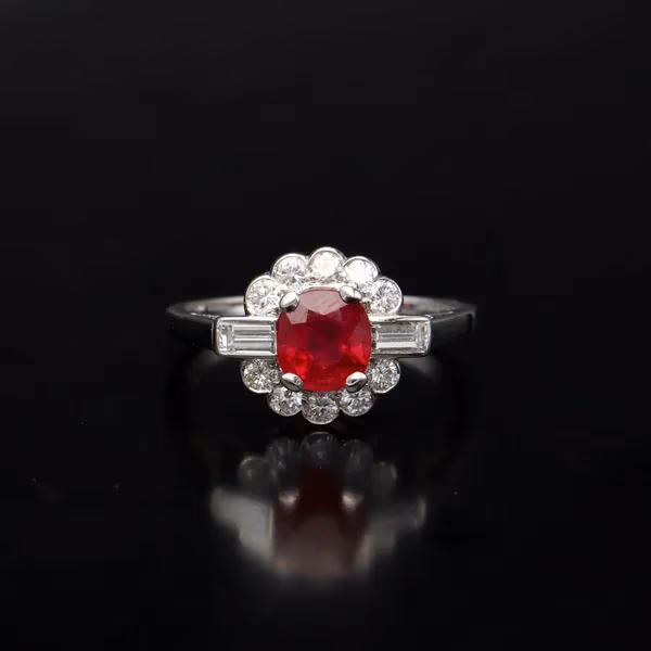 18ct Gold Ruby and Diamond Ring