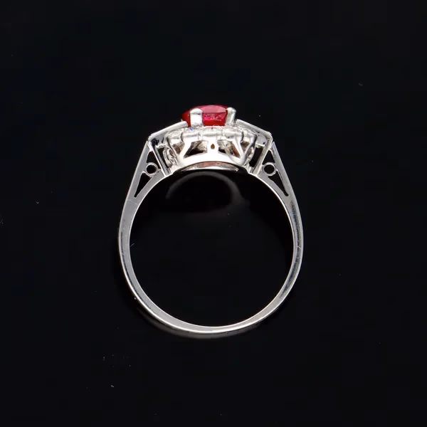 18ct Gold Ruby and Diamond Ring