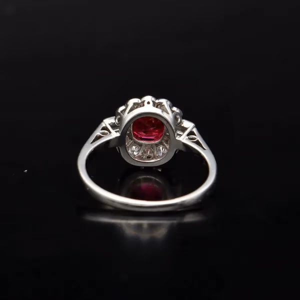 18ct Gold Ruby and Diamond Ring