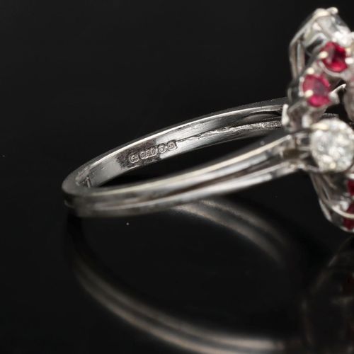 18ct Gold Diamond and Ruby Ring image-4