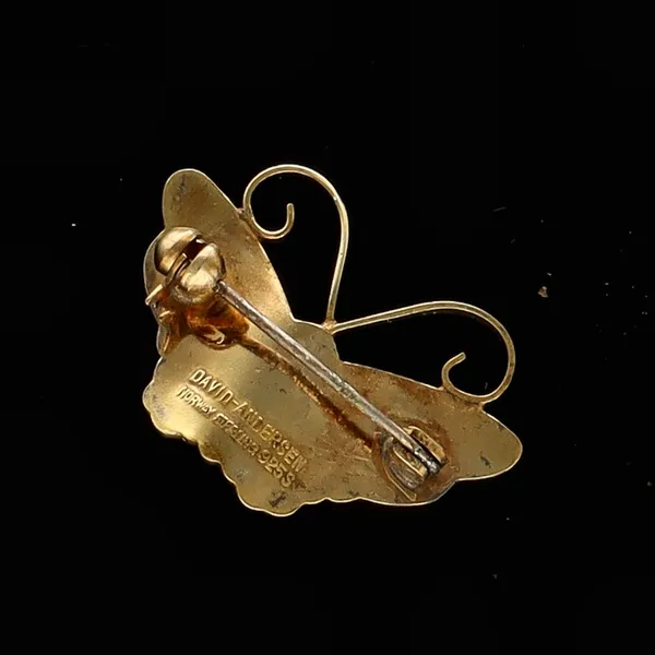 David Andersen Enamel Butterfly Brooch