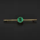 Antique Art Deco 15ct Gold Bar Brooch