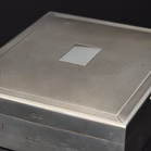 Vintage Silver Engine Turned Box