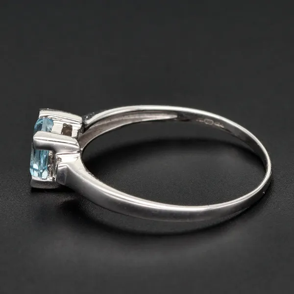 Gold Topaz Diamond Ring