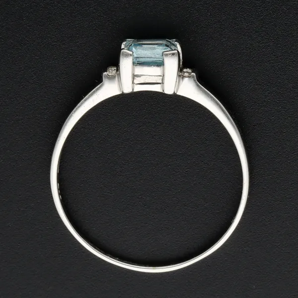 Gold Topaz Diamond Ring