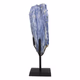 Blauwe kyaniet op standaard nr2 - 360° presentation