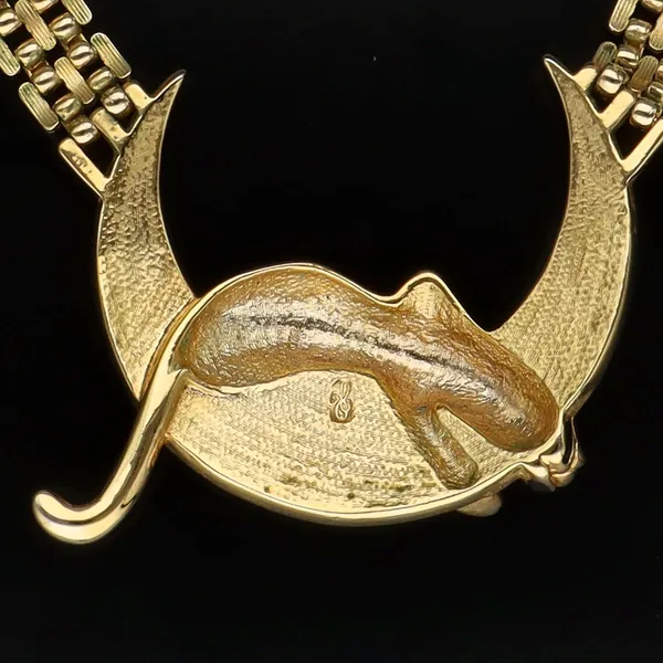 Vintage Rare Panther Rhinestone Necklace