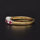 18ct Gold Ruby and Diamond Ring