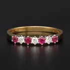 18ct Gold Ruby and Diamond Ring
