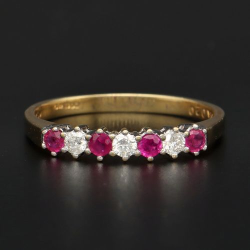 18ct Gold Ruby and Diamond Ring image-2