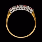 18ct Gold Ruby and Diamond Ring