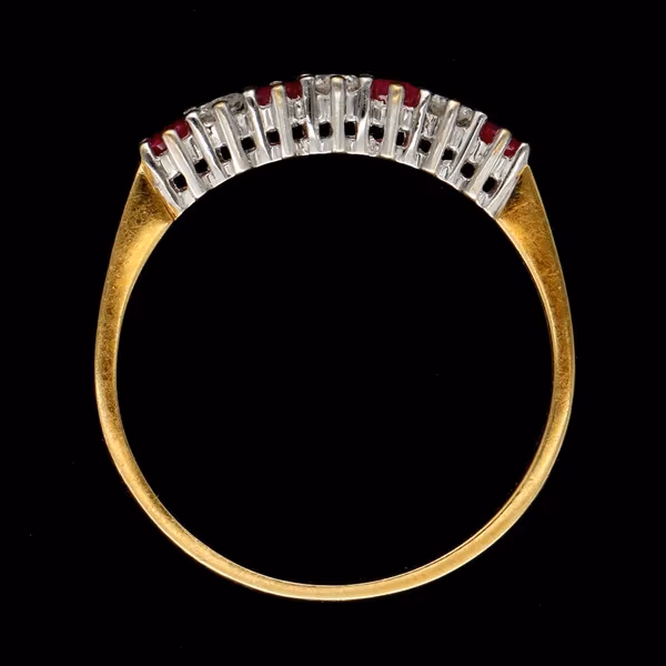 18ct Gold Ruby and Diamond Ring