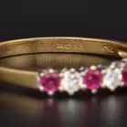 18ct Gold Ruby and Diamond Ring