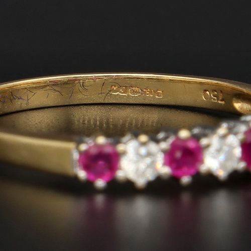 18ct Gold Ruby and Diamond Ring image-4