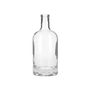 750ml Flint (Clear) Nordic Spirits Bar Top Round Glass Bottle - 21mm Neck Diameter - 360° presentation
