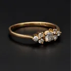 18ct Yellow Gold 0.5ct Diamond Cluster Ring