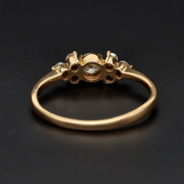 18ct Yellow Gold 0.5ct Diamond Cluster Ring