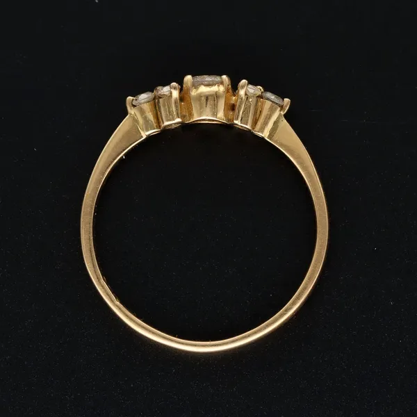 18ct Yellow Gold 0.5ct Diamond Cluster Ring