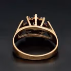Retro Gold Sapphire Diamond Ring