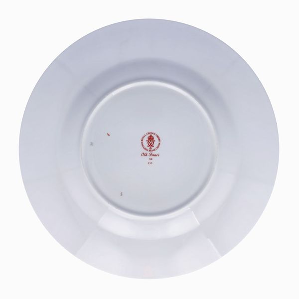 Pair of Royal Crown Derby Imari Dinner Plates