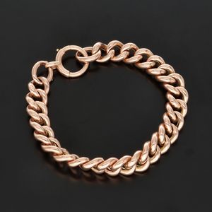 Vintage 9ct Rose Gold Curb Bracelet