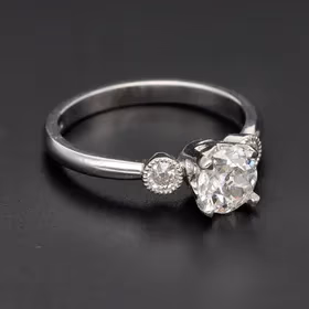 Antique Old Cut Diamond Engagement Ring