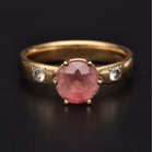 9ct Yellow Gold Pink Tourmaline Ring