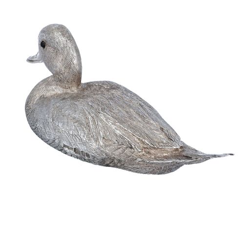 Rare Silver Cast Model of Pintail Duck image-2