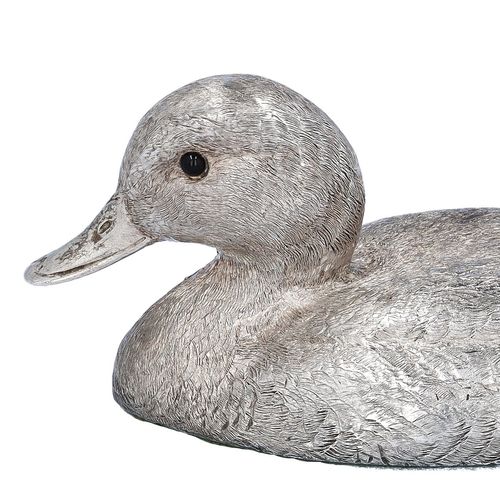 Rare Silver Cast Model of Pintail Duck image-5