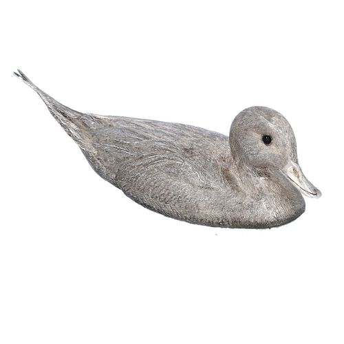 Rare Silver Cast Model of Pintail Duck image-1