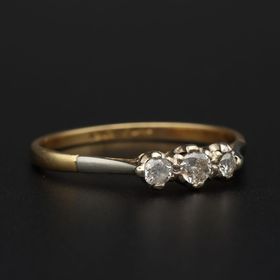 18ct Gold Platinum Diamond Ring
