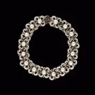 David Andersen Silver Gilt and White Enamel Bracelet