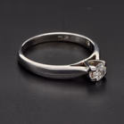 18ct White Gold Diamond Solitaire Ring