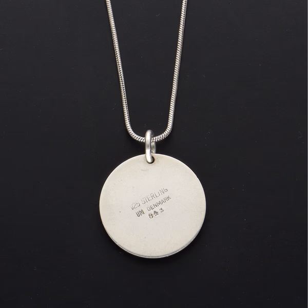 Danish Silver & Tiger's Eye Pendant