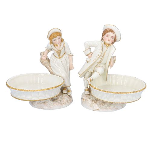 Pair of Royal Worcester Figural Comports image-1