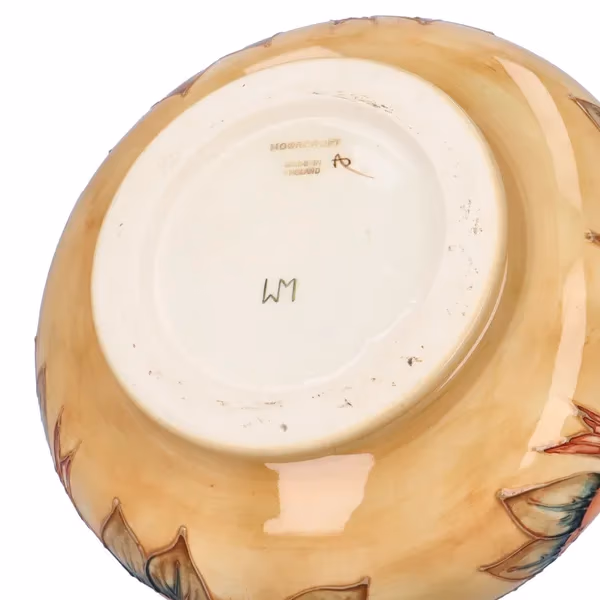Moorcroft Compressed Ovoid Form In Yellow & Orange Tones