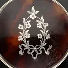Silver and Tortoise Shell Pill Box