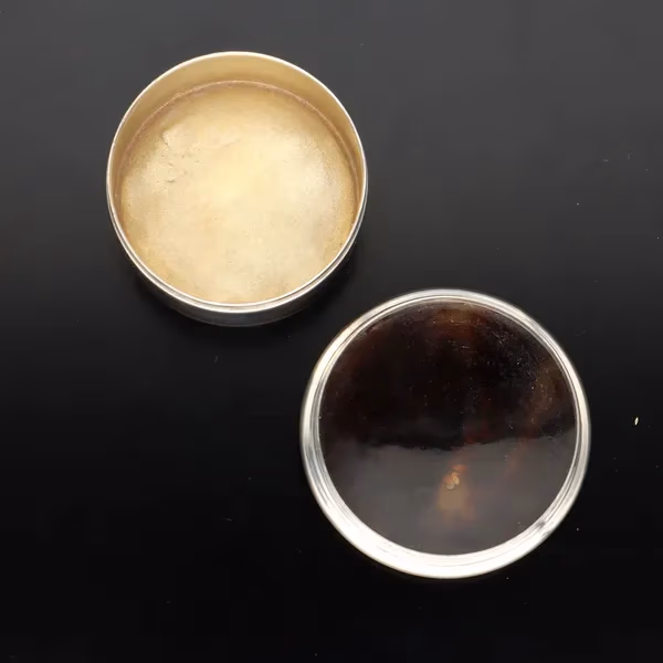 Silver and Tortoise Shell Pill Box