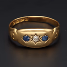 18ct Gold Sapphire and Diamond Ring
