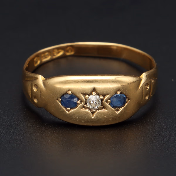 18ct Gold Sapphire and Diamond Ring