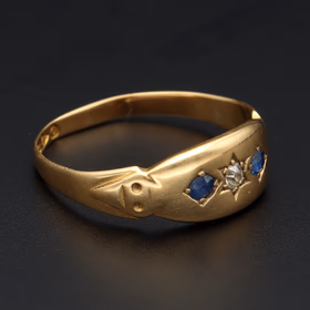 18ct Gold Sapphire and Diamond Ring